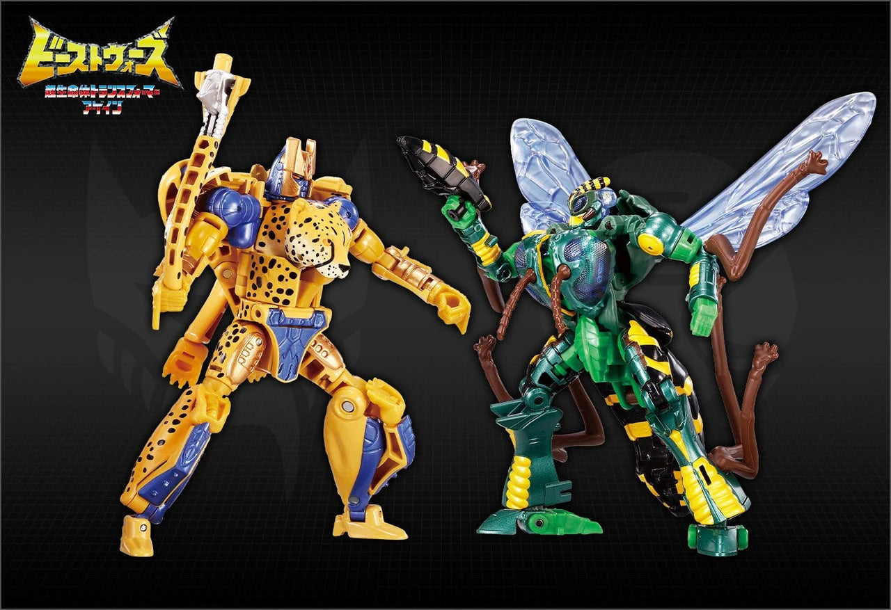  Takara Tomy Transformers Beast Wars: Instant Showdown Cheetor & Waspinator Figure