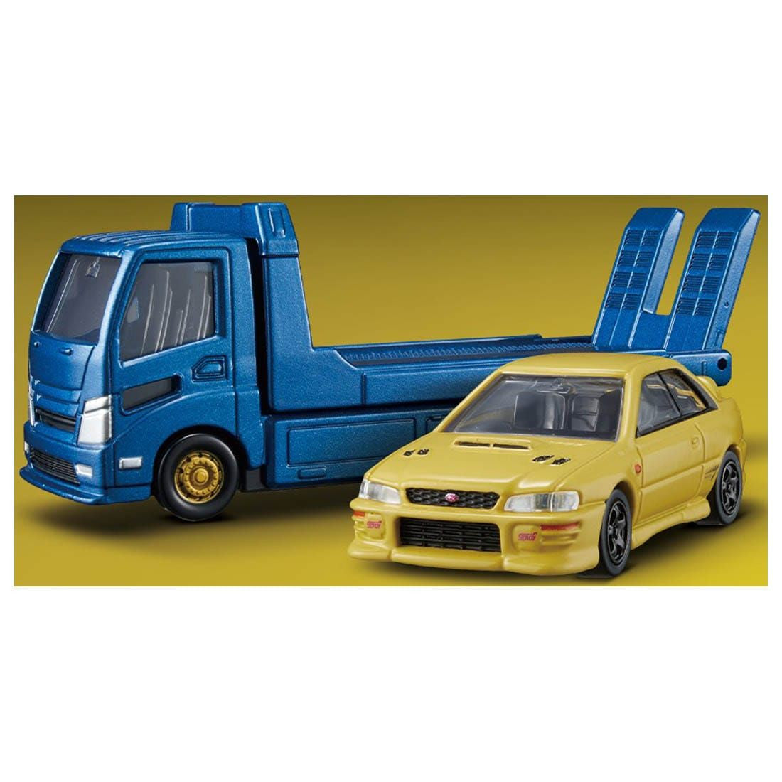 Takara Tomy Tomica Premium Transporter / Subaru Impreza WRX Type R STi Ver. Set