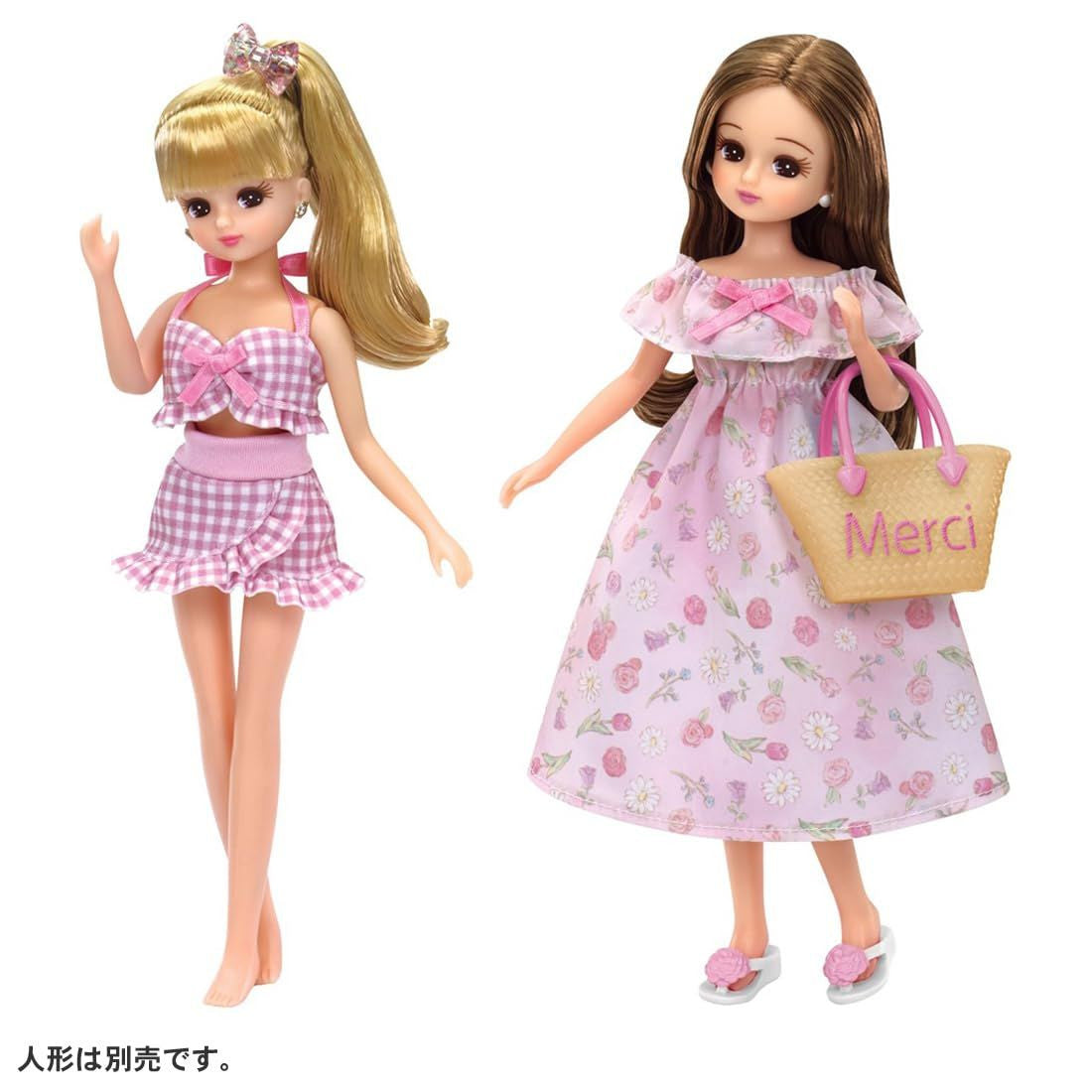 Takara Tomy Licca-chan LW-16 Swimsuit & Resort Dress Set