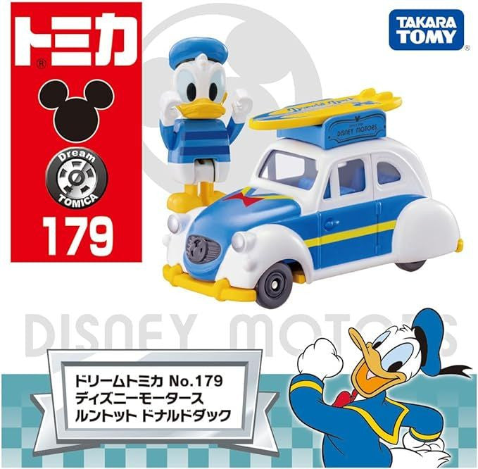 Takara Tomy Dream Tomica No.179 Disney Motors Runabout Donald Duck