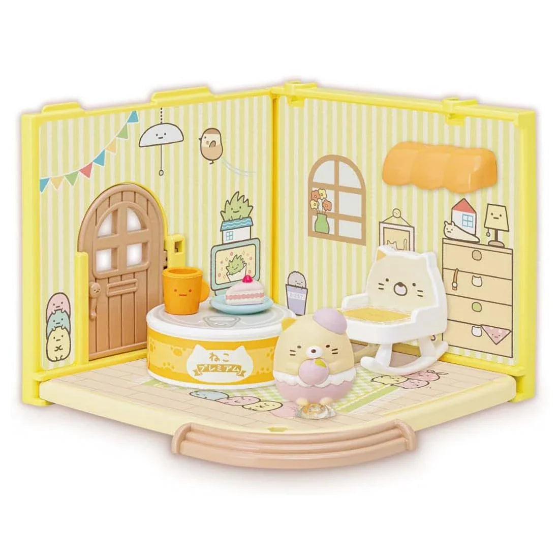 Takara Tomy Clinging Sumikko Welcome To The Room Cat's Tea Time