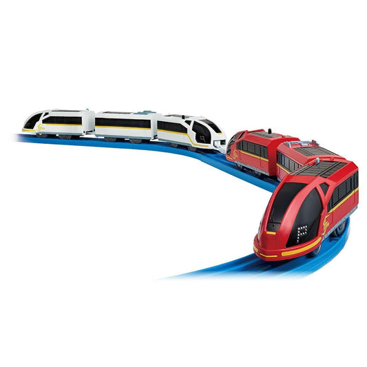  Takara Tomy Plarail Red Stream And White Stream Connection Set (Plarail Railway)