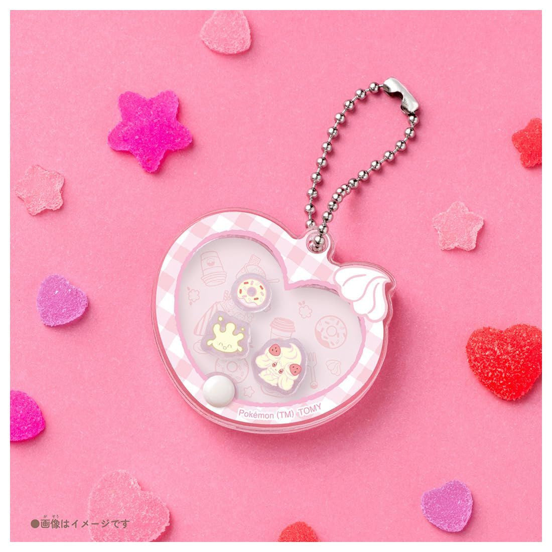 Takara Tomy Pokemon PokePeace Swappable Acrylic Charm Collection Sweets Shop (8 Piece Box)
