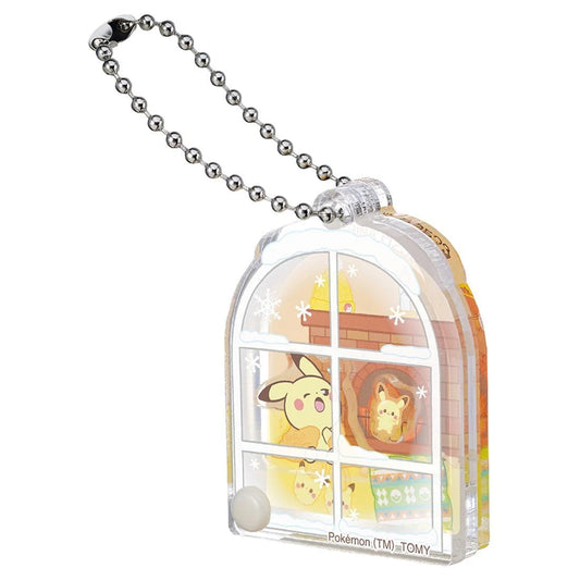  Takara Tomy Pokemon PokePeace Moving Acrylic Charm Collection Cozy Winter (8 Piece Box)