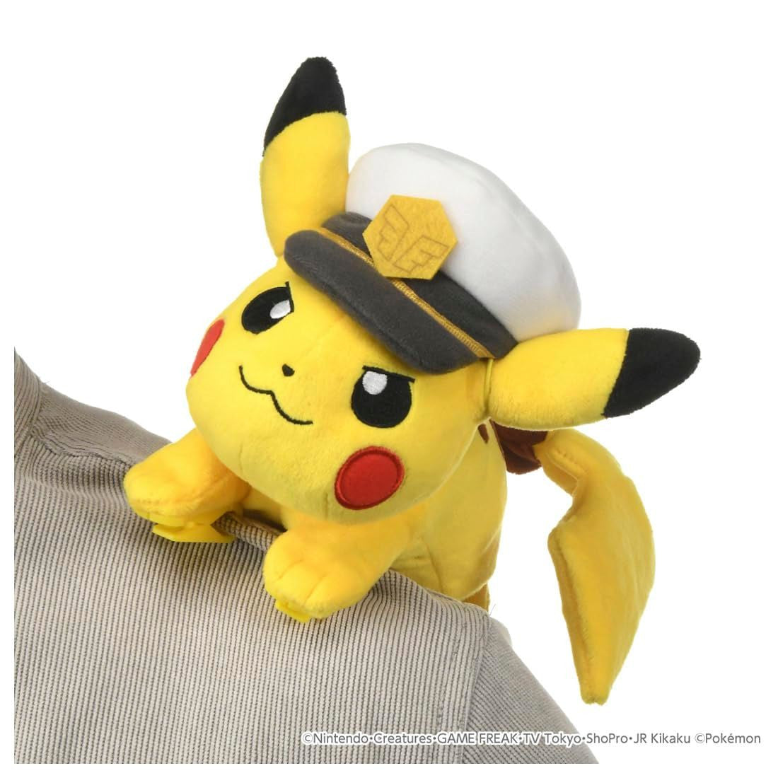 Takara Tomy Pocket Monster Pokemon Plush Shoulder Captain Pikachu