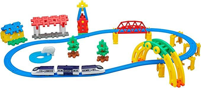 Takara Tomy Pla-Rail X Gakken New Block Diorama Start Set