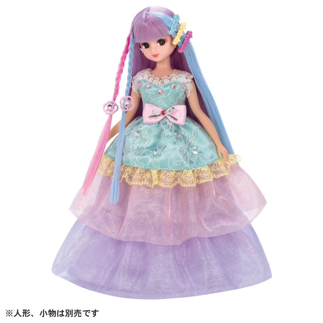 Takara Tomy Licca Doll Dream Colored Dress W/3 Sets (Rainbow Dream + Dreamy Cute Sweets + Cosmic Passion)