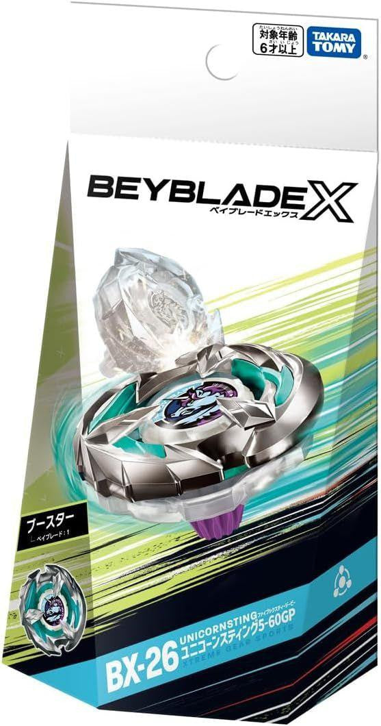 Takara Tomy Beyblade X BX-26 Booster Unicorn Sting 5-60GP
