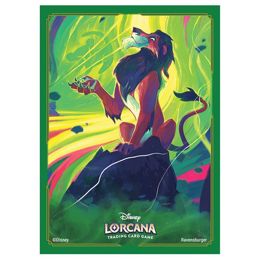 Takara Tomy Disney Lorcana TCG, Japanese Edition, Official Card Sleeve, "Skar The Persistent Lion"