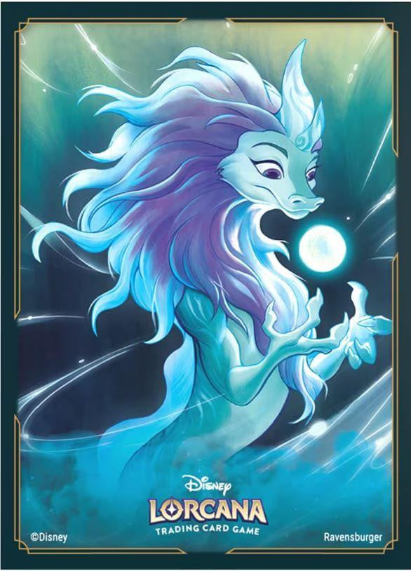 Takara Tomy Disney Lorcana TCG Japanese Version Official Sisu Sacred Water Dragon Card Sleeve 65pcs