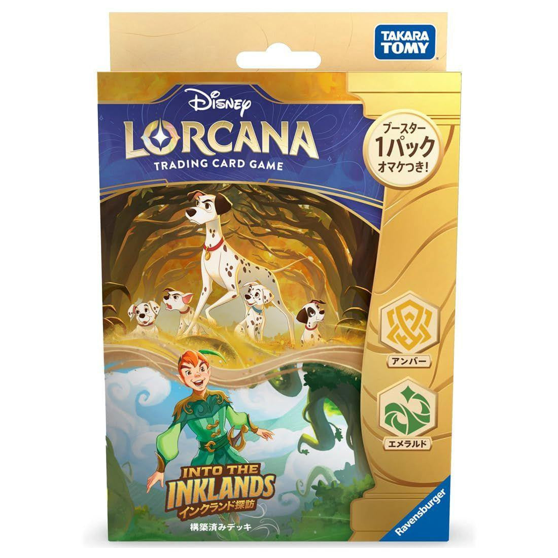 Takara Tomy Disney Lorcana TCG Japanese Version Preconstructed Deck Incandescent Amber Emerald
