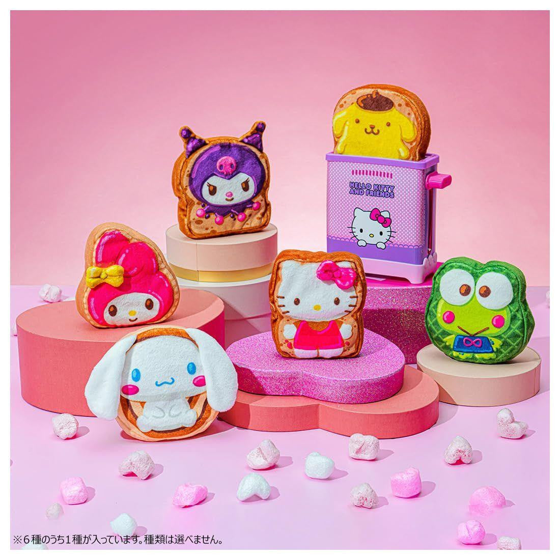 Takara Tomy Fluffy Wow! Panbina Sanrio Characters Poppin Toast