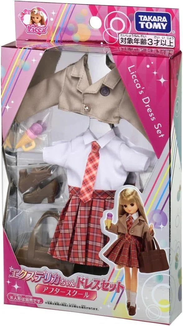 Takara Tomy Licca Doll Licca's Dress Set After School