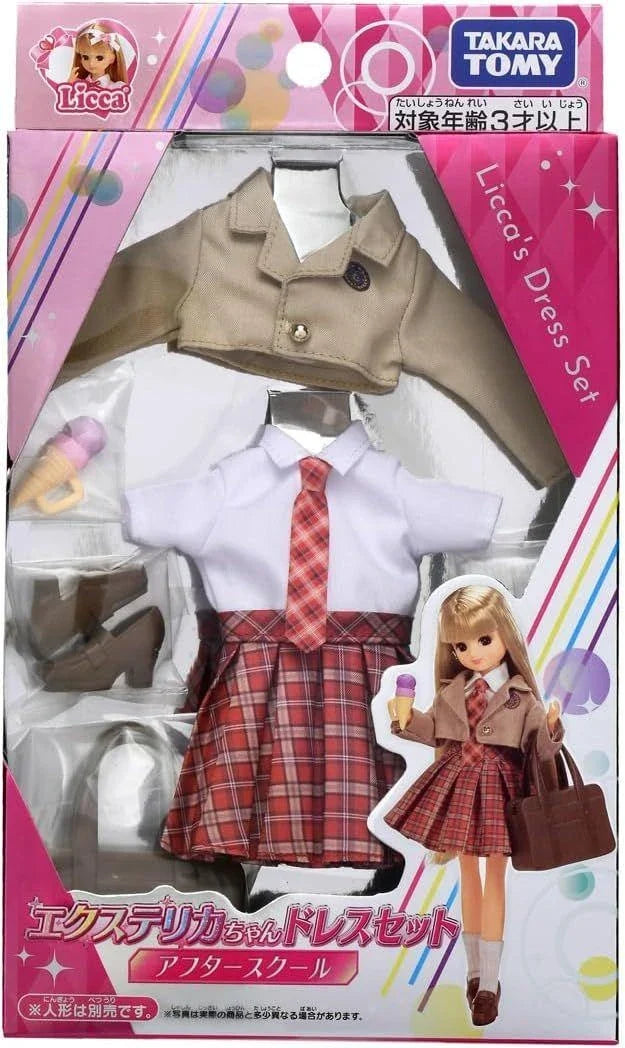 Takara Tomy Licca Doll Licca's Dress Set After School