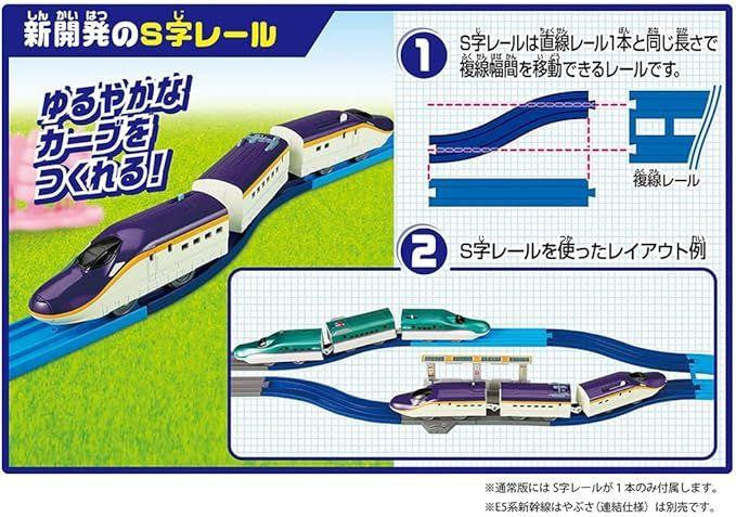 Takara Tomy Pla-Rail E8 Series Tsubasa & Tomica Arch Crossing Set (Connection Type)