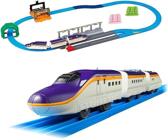 Takara Tomy Pla-Rail E8 Series Tsubasa & Tomica Arch Crossing Set (Connection Type)
