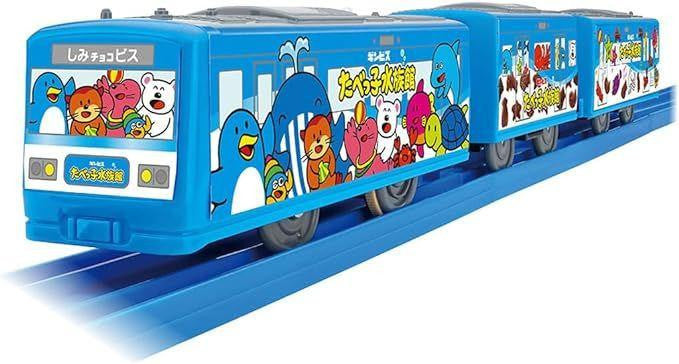 Takara Tomy Pla-Rail Tabekko Animal Crackers Aquarium Decal Train