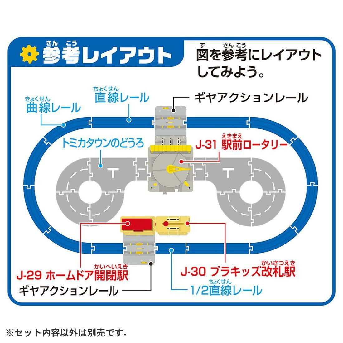 Takara Tomy Plarail J-29 Action Town Platform Door Opening And Closing Station