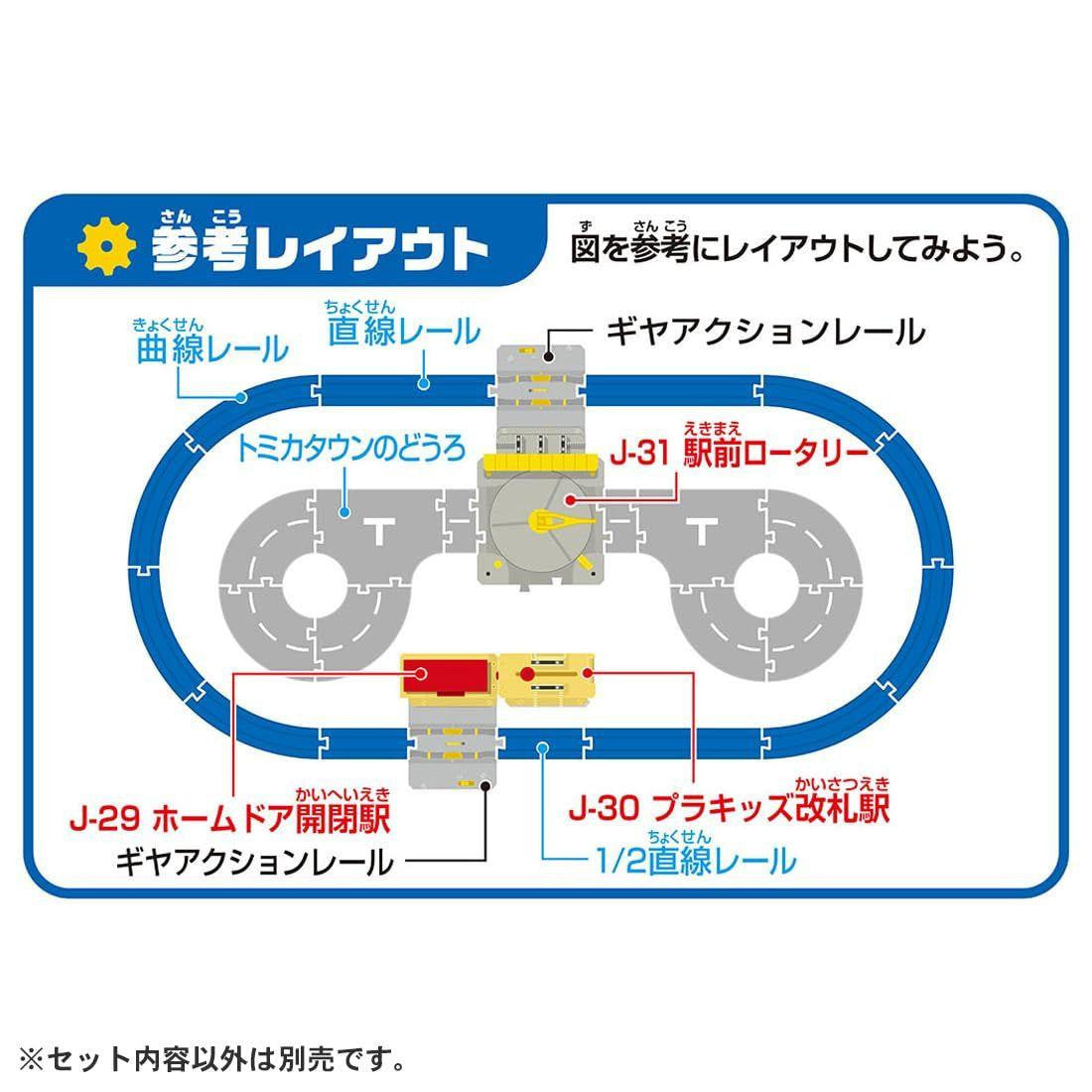  Takara Tomy Plarail J-31 Action Town Station Front Rotary