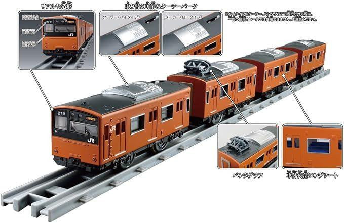 Takara Tomy Plarail Real Class Series 201 Commuter Train (JR West Japan Orange)