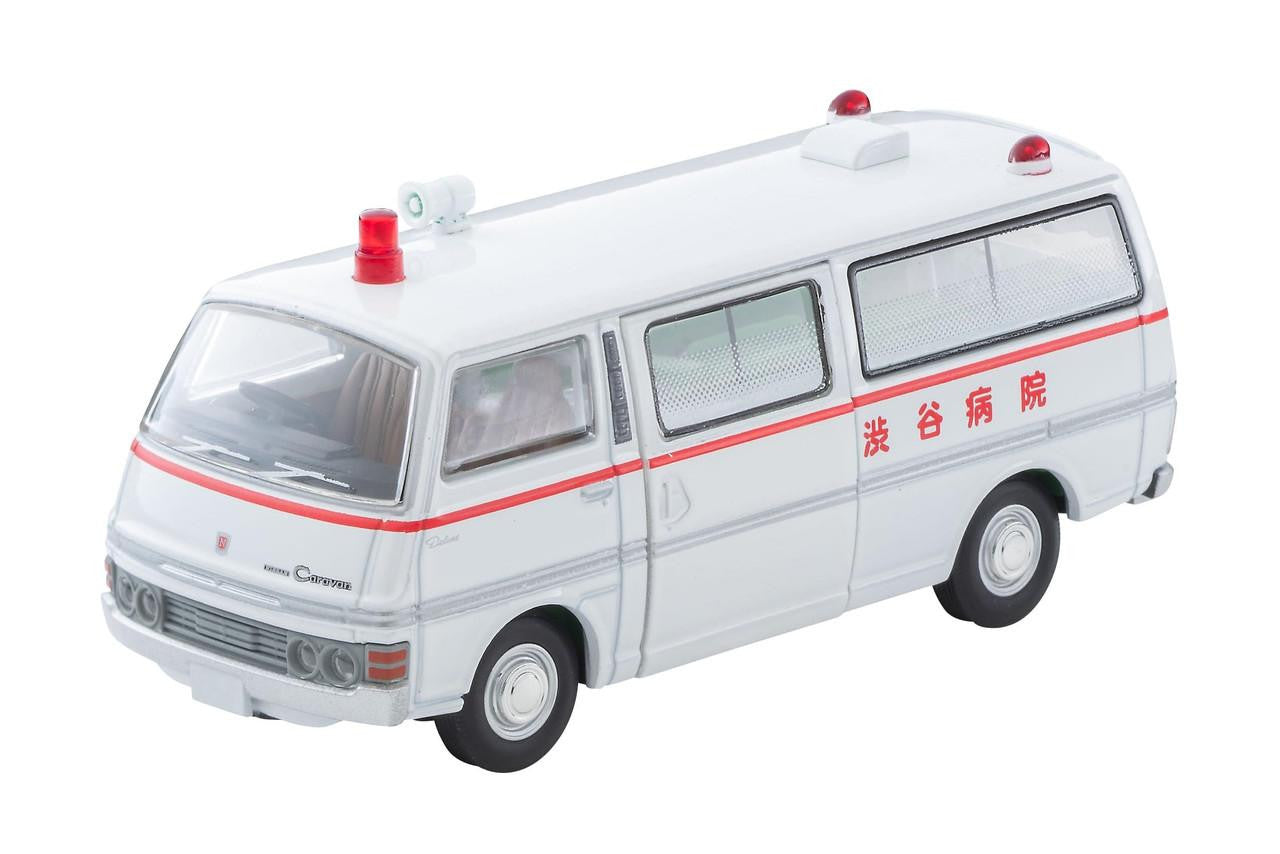 Takara Tomy Tomica LV-N Daitokai 01 Nissan Caravan Ambulance (Shibuya Hospital)